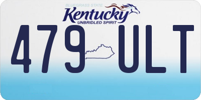 KY license plate 479ULT