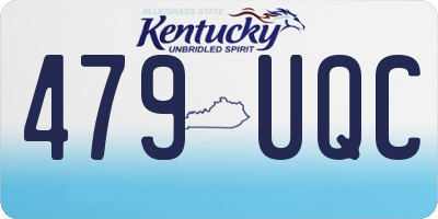 KY license plate 479UQC