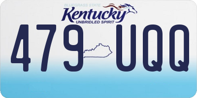 KY license plate 479UQQ