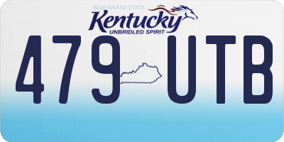 KY license plate 479UTB