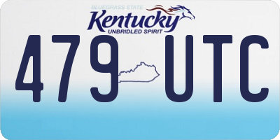 KY license plate 479UTC