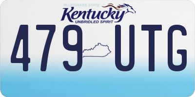 KY license plate 479UTG