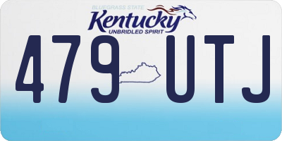 KY license plate 479UTJ