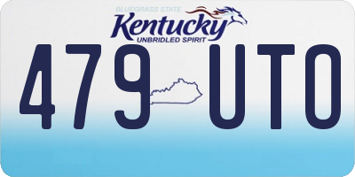 KY license plate 479UTO