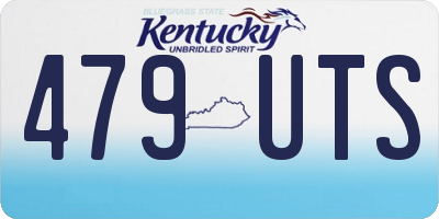KY license plate 479UTS