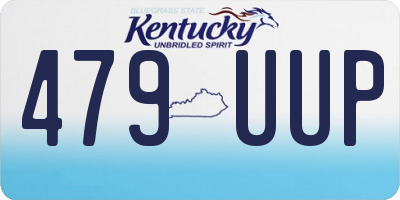 KY license plate 479UUP