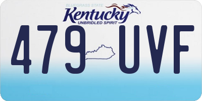 KY license plate 479UVF