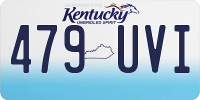 KY license plate 479UVI