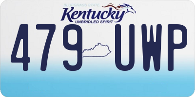 KY license plate 479UWP