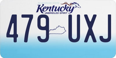 KY license plate 479UXJ