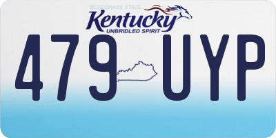 KY license plate 479UYP