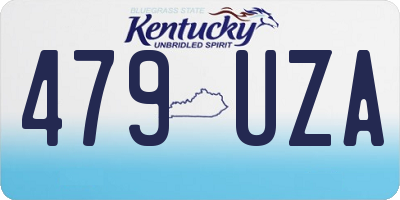 KY license plate 479UZA