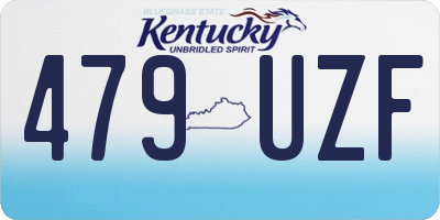 KY license plate 479UZF