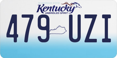 KY license plate 479UZI