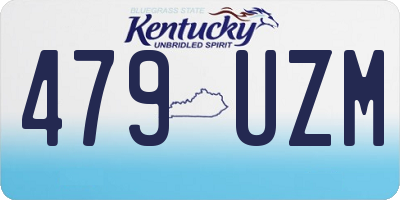 KY license plate 479UZM