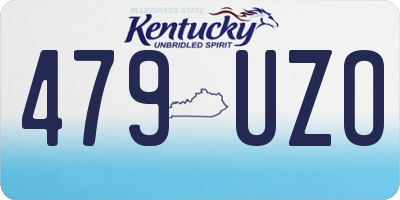 KY license plate 479UZO