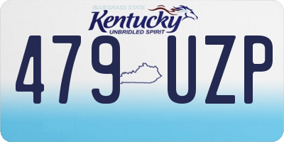 KY license plate 479UZP