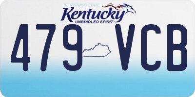 KY license plate 479VCB