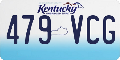 KY license plate 479VCG