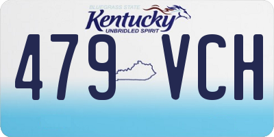 KY license plate 479VCH
