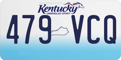 KY license plate 479VCQ