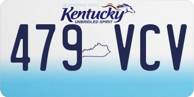 KY license plate 479VCV