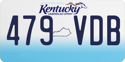 KY license plate 479VDB