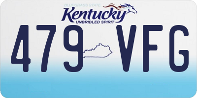 KY license plate 479VFG