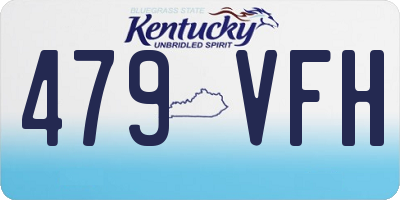 KY license plate 479VFH