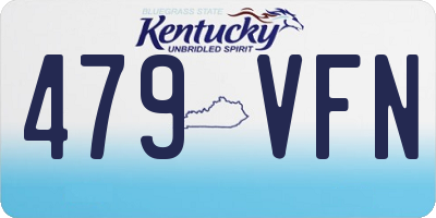 KY license plate 479VFN
