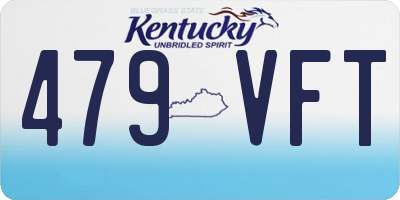 KY license plate 479VFT