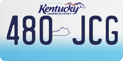 KY license plate 480JCG