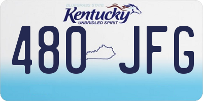 KY license plate 480JFG