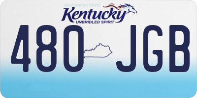 KY license plate 480JGB
