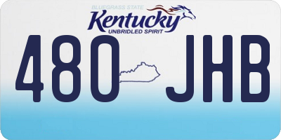 KY license plate 480JHB
