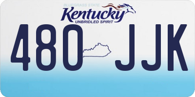 KY license plate 480JJK