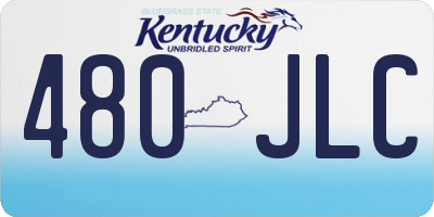 KY license plate 480JLC