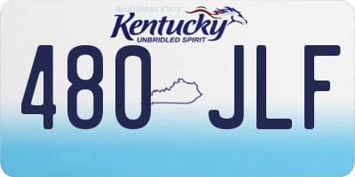 KY license plate 480JLF