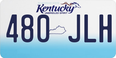 KY license plate 480JLH