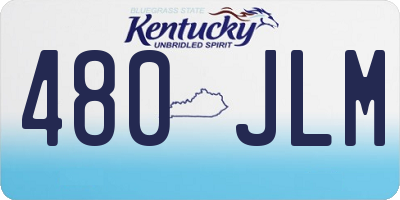 KY license plate 480JLM