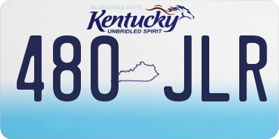 KY license plate 480JLR