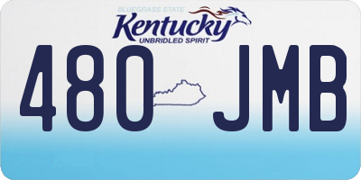 KY license plate 480JMB