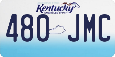 KY license plate 480JMC