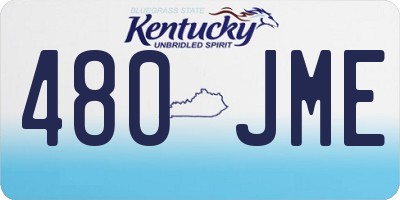 KY license plate 480JME