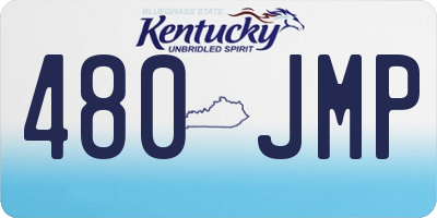 KY license plate 480JMP