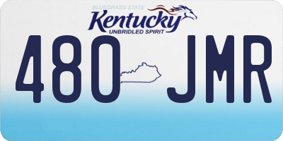 KY license plate 480JMR