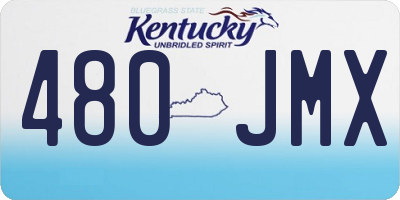 KY license plate 480JMX