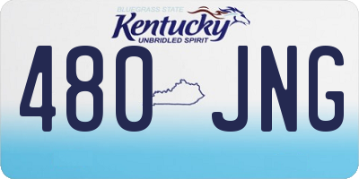 KY license plate 480JNG