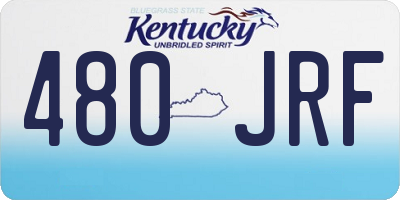KY license plate 480JRF