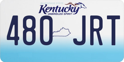 KY license plate 480JRT